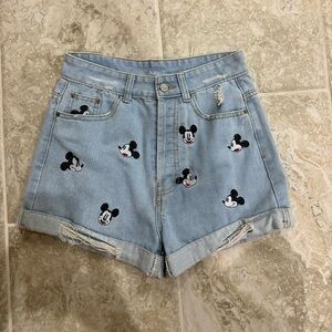Mickey Mouse Jean Shorts